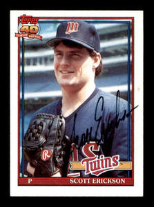 1991 Topps - Scott Erickson #234 Autograph On Card