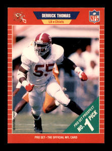 1989 Pro Set Derrick Thomas Rookie Card
