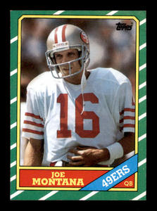1986 Topps - Joe Montana #156 Vintage Football Card