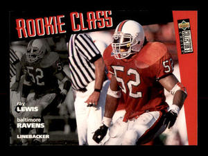 1996 Upper Deck Collectors Choice - Rookie Class Ray Lewis #20 (RC) Rookie Cards