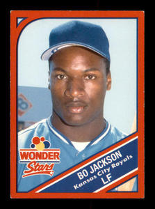 1990 Wonder Stars Bo Jackson Card Food Insert Card