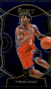 2020-21 Panini Select - Concourse Tyrese Maxey #81 Blue (RC) Rookie Card