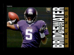 2014 Topps Teddy Bridgewater Rookie Card Minnesota Vikings