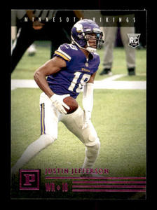 2020 Panini Chronicles - Panini Justin Jefferson #PA-23 Pink (RC) Rookie Card