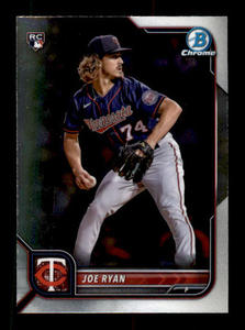 2022 Bowman Chrome Joe Ryan Rookie Card Minnesota Twins