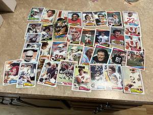 Vintage 1980s Football Card Lot, Mixed Conditions