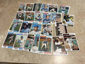 1974 Topps Vintage Baseball Card Lot, Mostly Poor Condition