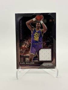 2021 Panini Prizm Karl Malone Game Used Jersey Card