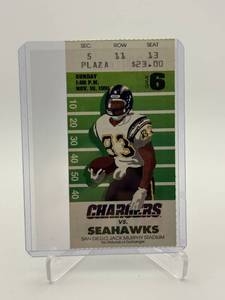 Chargers and Seahawks Game Ticket at San Diego Stadium