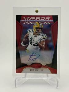 2020 Panini Certified - Mirror Signatures Allen Lazard #MS-AL Mirror Red 99 (AU) Autograph Card