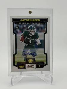 2023 Score - Rookies Jayden Reed #363 Signatures (AU, RC) Autograph Rookie Card