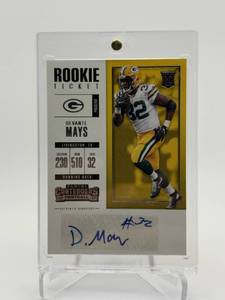2017 Panini Contenders - Devante Mays #170 Rookie Autograph Card
