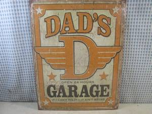 (G-1) Dads Garage Tin Sign 16 x 1...