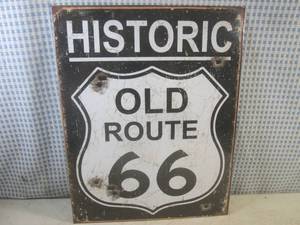 (G-1) Historic Old Route 66 Tin Sig...
