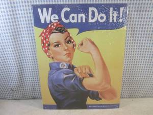 (G-1) We Can Do It Tin Sign 16 x ...