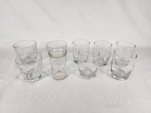 Assorted Glassware Set including Various Sizes and Styles