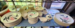 Set of Genuine Handpainted Dinnerware - Underglazed, Detergent Proof