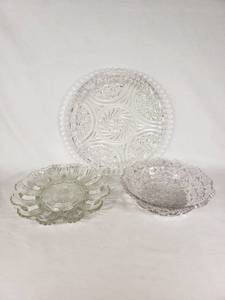 Lot of Three Glass Serving Dishes