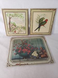 Lot of Vintage Wall Art Prints with Frames