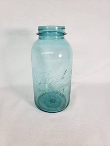 Ball Perfect Mason Blue Glass Jar 7 Inch Tall Mold 15