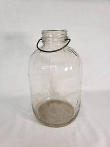 Glass Jar with Wire Handle