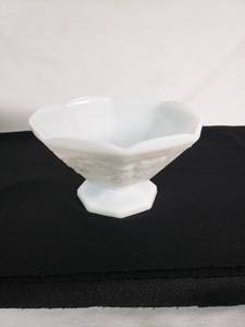 Indiana Glass White Milk Glass Pedestal Bowl