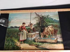 James Lee Co. Chicago Love Making Print with Farm Scene