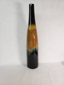 Ceramic Vase with Drip Glaze Design