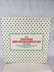 Avon Christmas Home Entertainment Set Tier Tray