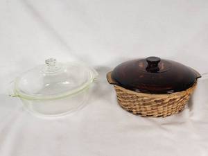 Anchor Hocking Fire-King Bakeware Set with 1.5 QT and 2 QT Casserole Dishes