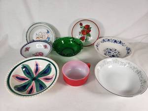 Decorative Bowls and Dishes Including Nasco Fine China and Hankook