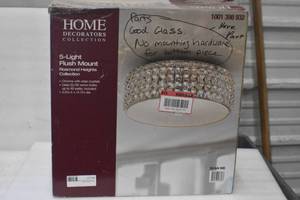 Flush Mount Crystal Light Fixture