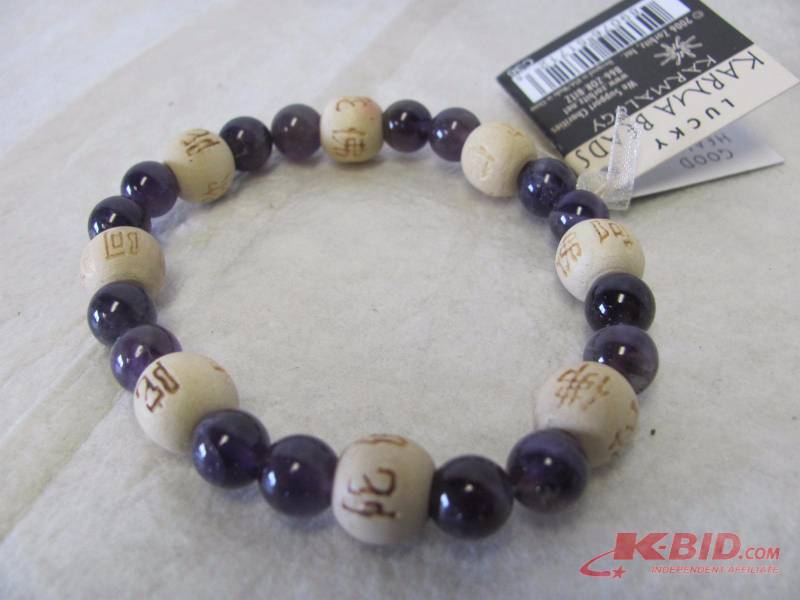 Lot of 2 Gemstone Good Luck Charm Bracelets
