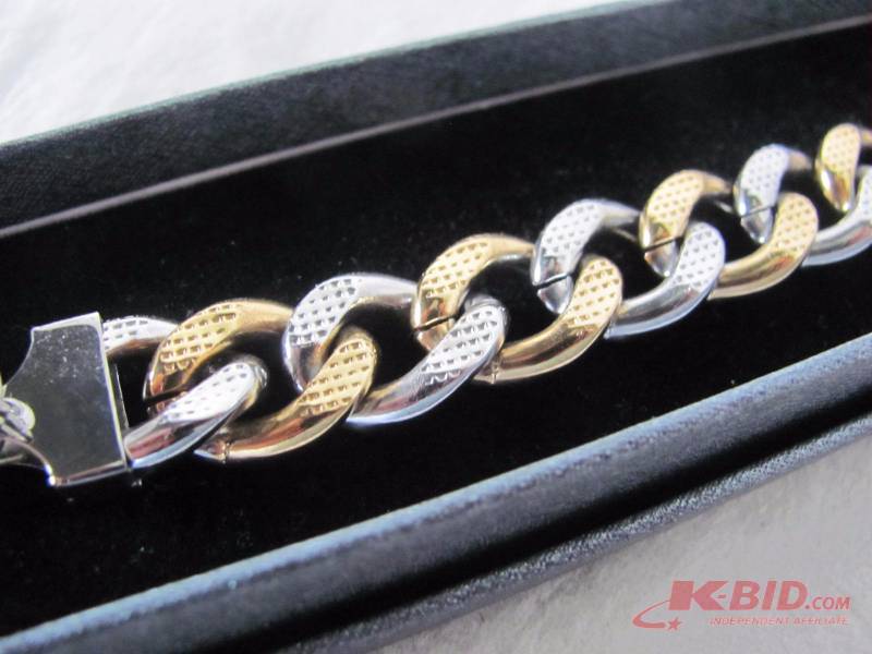 Gold & Silver Tone Stainless Bracelet