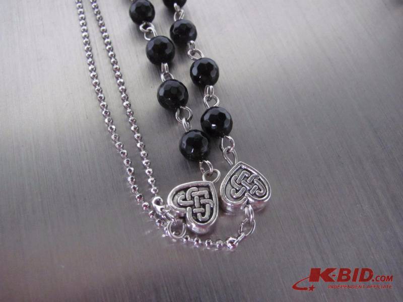 Beaded Charm Necklace Set