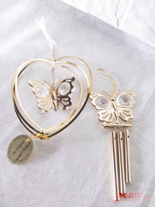 24K Gold Plated Austrian Crystal Chime