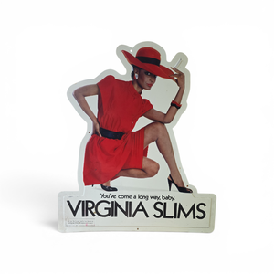 Vintage Virginia Slims Cigarette Metal Sign