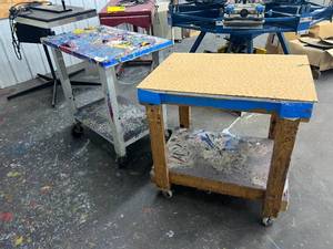 Lot of 2 - Rolling Tables