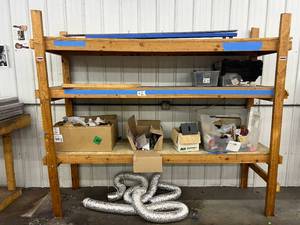 Large Wood Shelf  All Contents