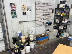 Large lot of Ink - Bins - Shelf And all Misc.