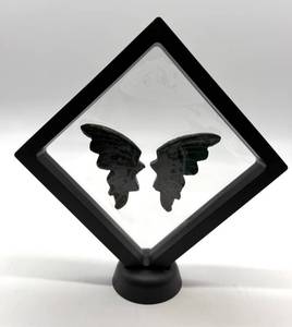 Carved Stone Butterfly Wings in Display Frame #3