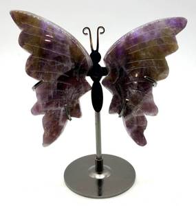 Amethyst Butterfly Sculpture on Stand