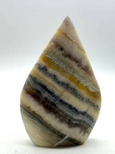 Polished Banded Stone Freeform Display Piece