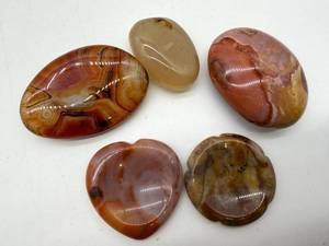 Polished Agate Cabochon Stone Set (Lot of 5)