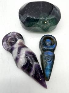 Polished Stone Carvings (Lot of 3)