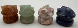 Carved Stone Pig Figurines (Lot of 4)