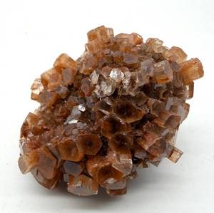 Natural Brown Aragonite Star Cluster Crystal Specimen