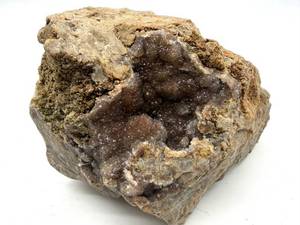 Natural Mineral Specimen With Druzy Crystal Cavity