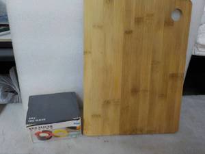 Wood Bread Board and 4 in 1 Egg Sli...