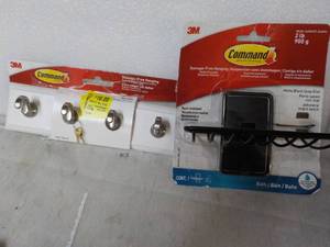 Command Wall Hooks and Soap Dish...